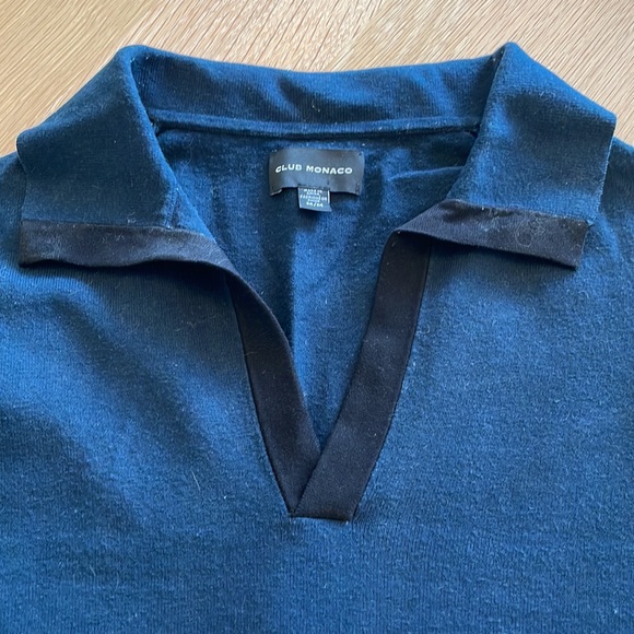 Club Monaco men long sleeve polo shirt - Picture 3 of 5